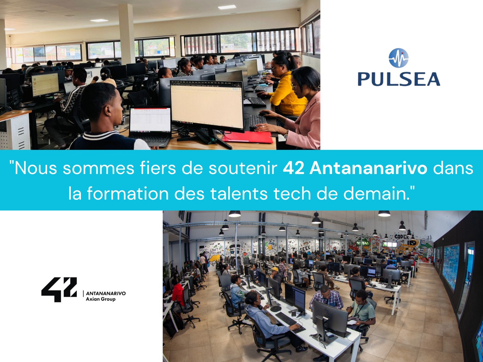 PULSEA RENFORCE SON ENGAGEMENT EN FAVEUR DE LA JEUNESSE MALGACHE EN S’ASSOCIANT A 42 ANTANANARIVO